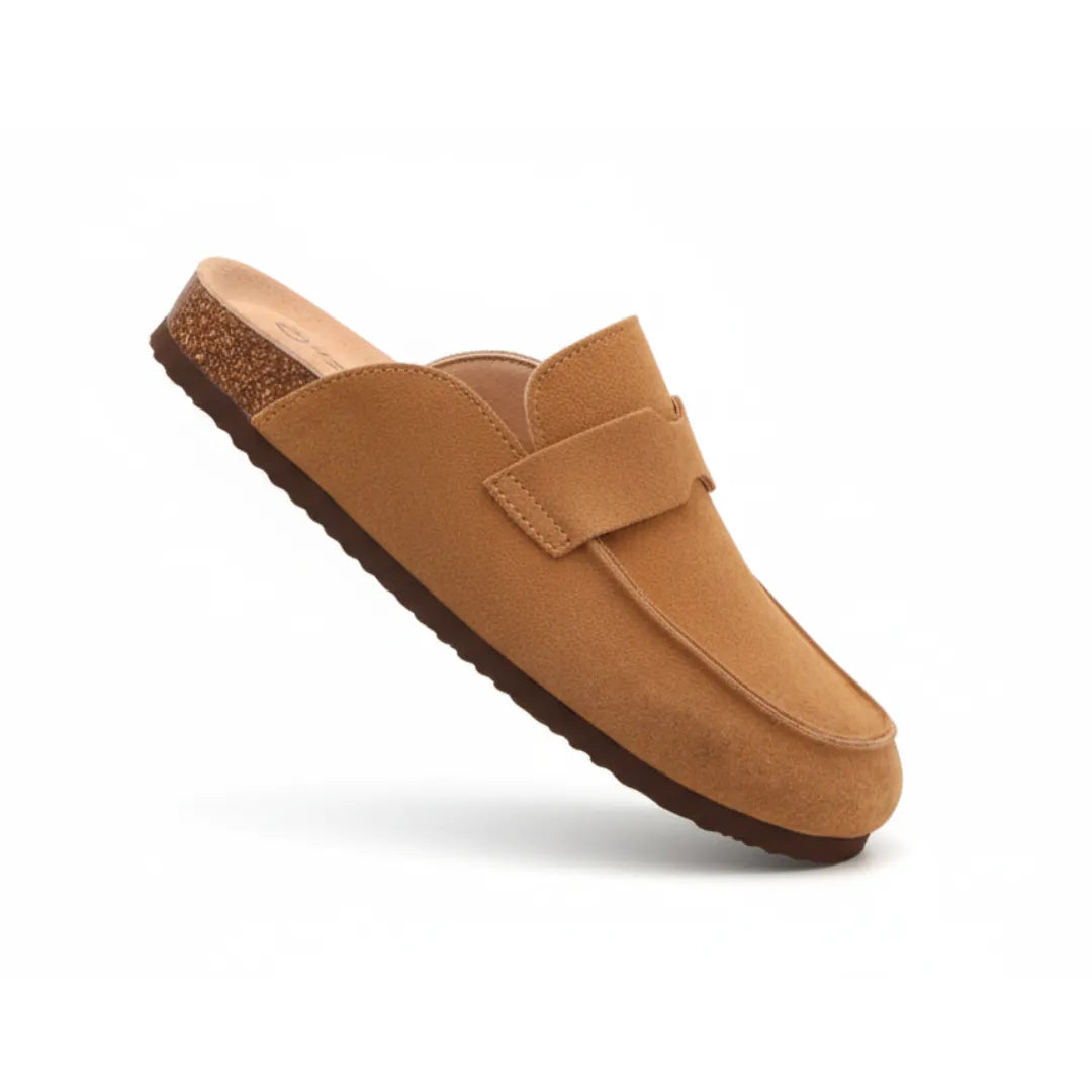 SuedeLuxury | Elegant Cozy Women's Clogs with Sturdy Cork Sole 2