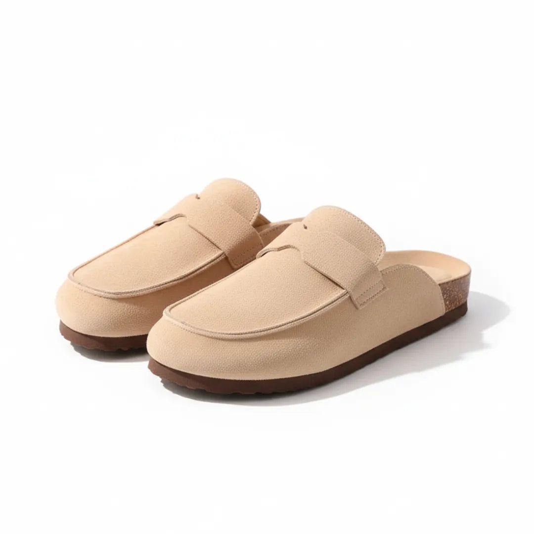 SuedeLuxury | Elegant Cozy Women's Clogs with Sturdy Cork Sole 6