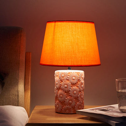 SunBloom – Orange Tapered Table Lamp 4