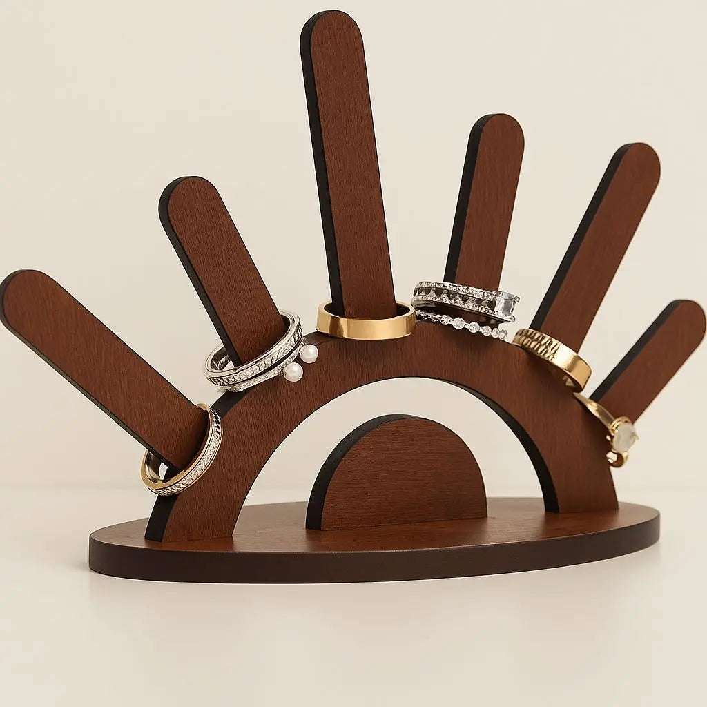 Natural Wood Jewelry Organizer - Lusomart