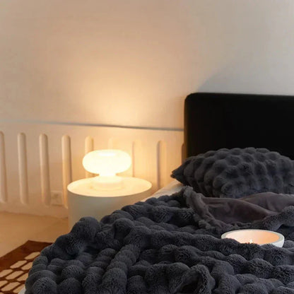 Plush Rabbit Soft Faux Fur Blanket for Winter Warmth