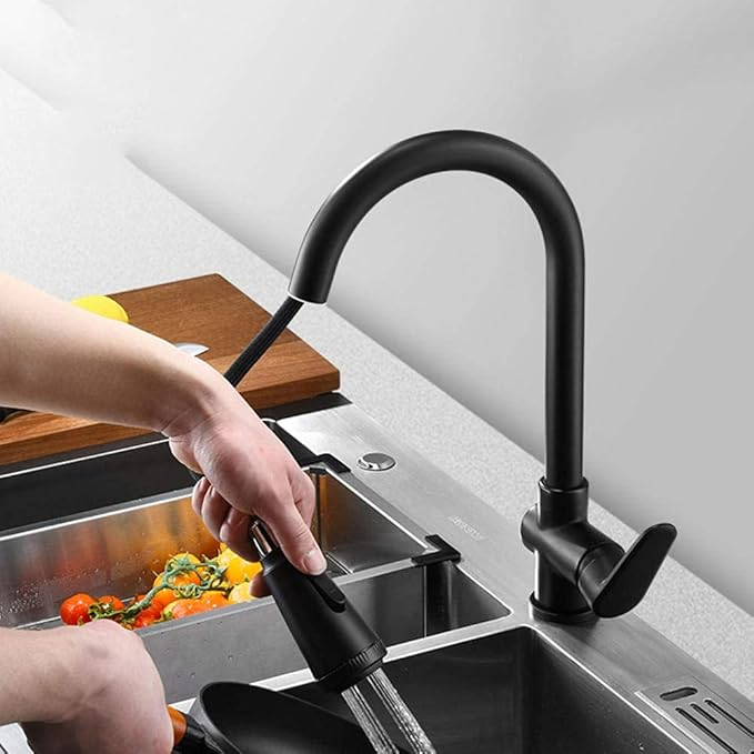 Stylish Kitchen Faucet with Pull-Out Sprayer - Lusomart