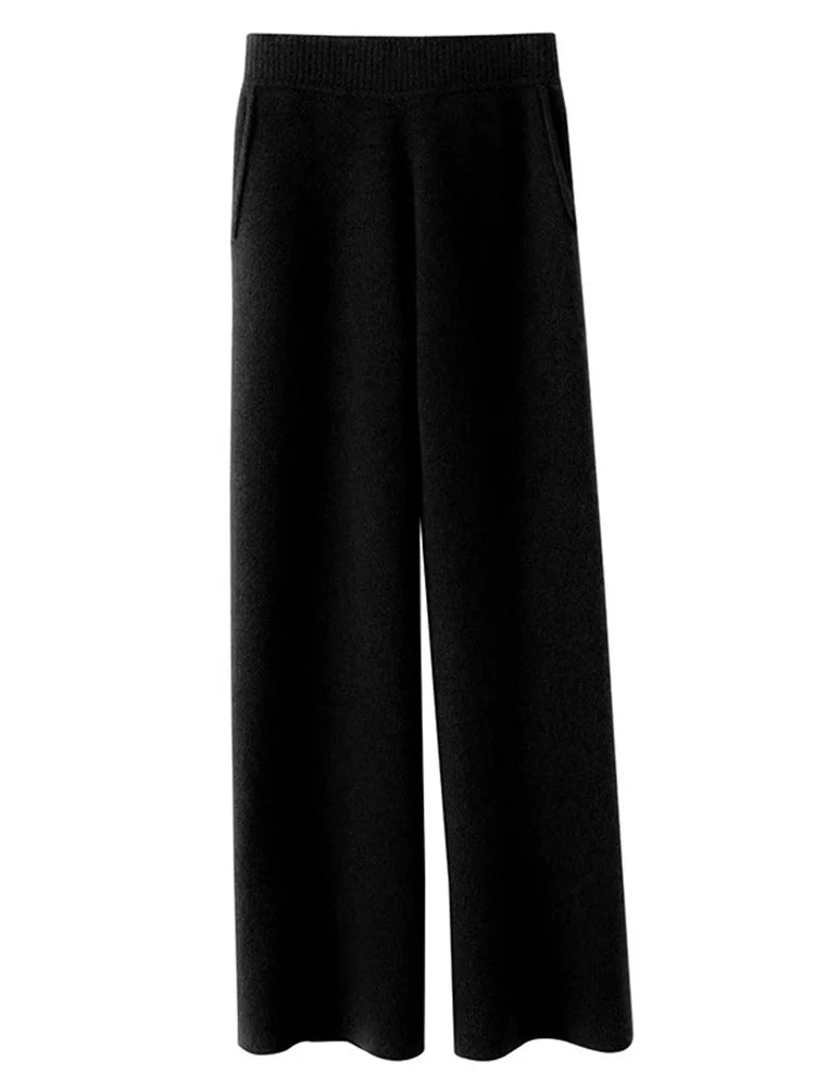 Luxurious High-Waist Cashmere Soft Pant