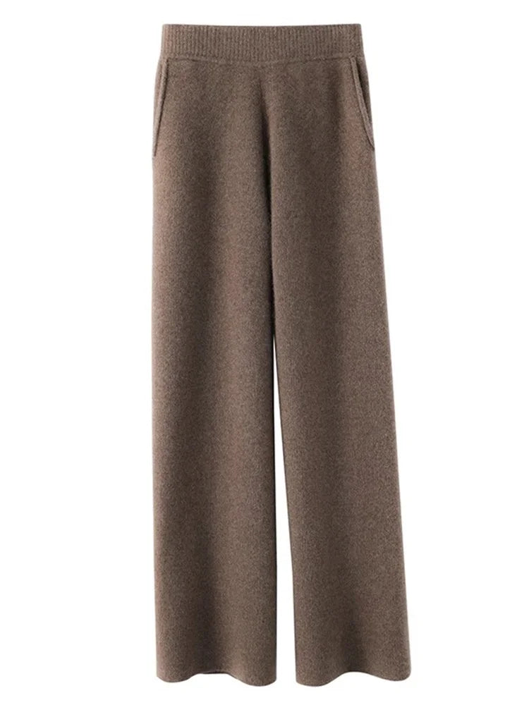 Luxurious High-Waist Cashmere Soft Pant