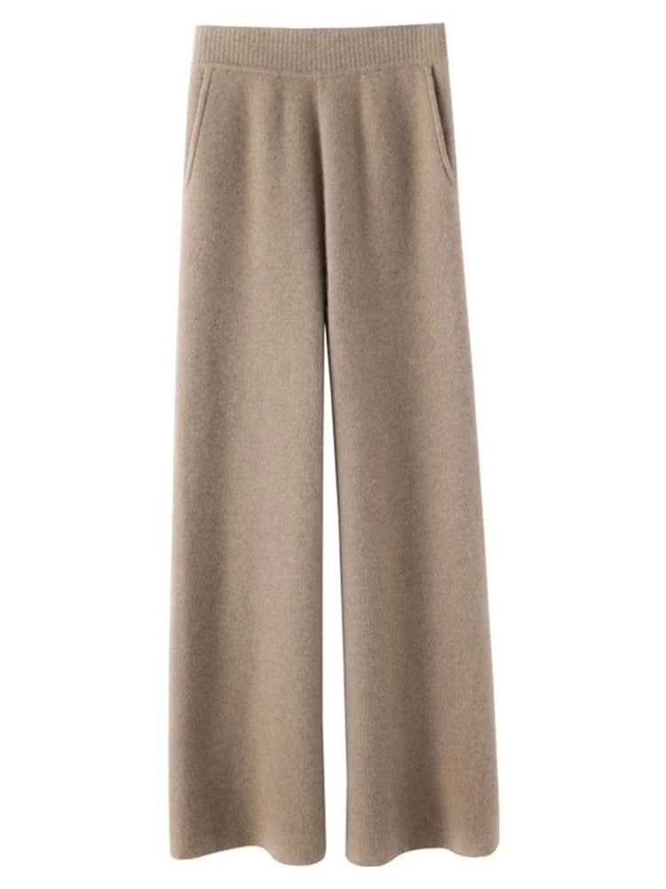 Luxurious High-Waist Cashmere Soft Pant