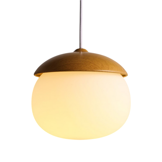 Rustic Wood Pendant Light with Classic Warm Glow - Lusomart