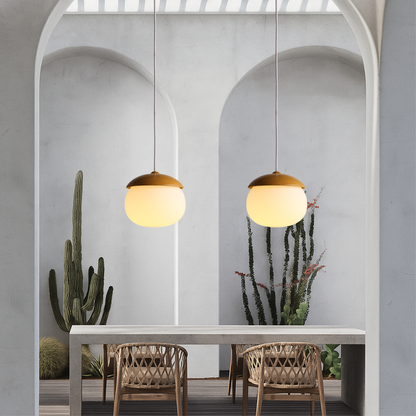 Sylura | Vintage Scandinavian Wooden Pendant Light 3