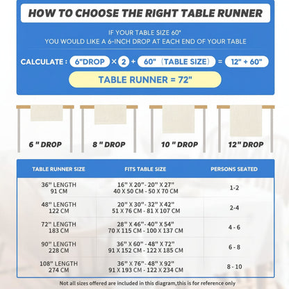 Stylish Table Runner for Dining Room Decoration