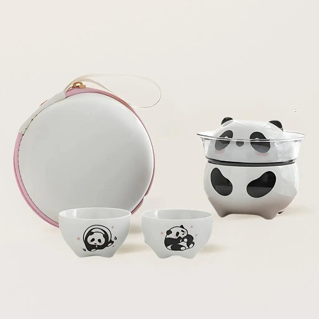 Portable Cute Animal Tea Cup Set - Lusomart