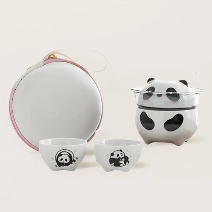 Portable Cute Animal Tea Cup Set - Lusomart