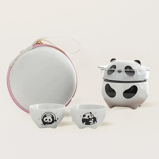 Portable Cute Animal Tea Cup Set - Lusomart