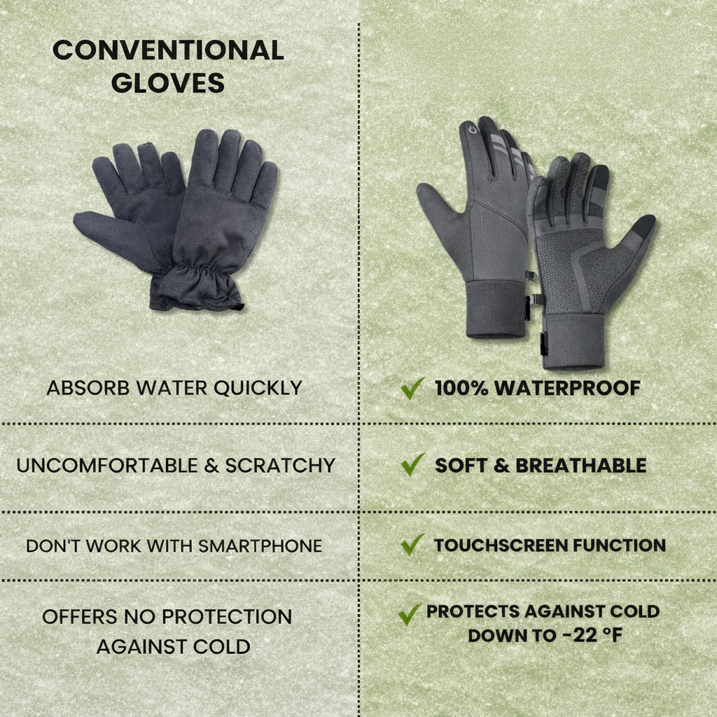 Warm Insulated Water Resistant Bike Gloves