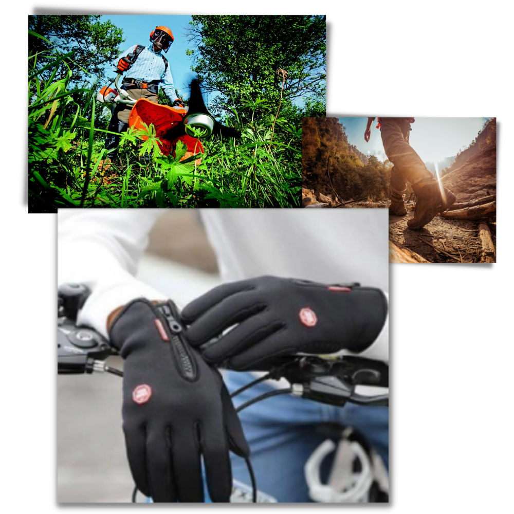 Warm Waterproof Insulated Winter Gloves, Grip Palm