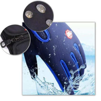 Warm Waterproof Insulated Winter Gloves, Grip Palm