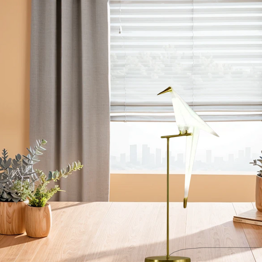Unique Bird Shaped Metal Floor Light - Lusomart