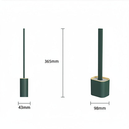 Soft Bristle Toilet Brush with Adjustable Wall Holder