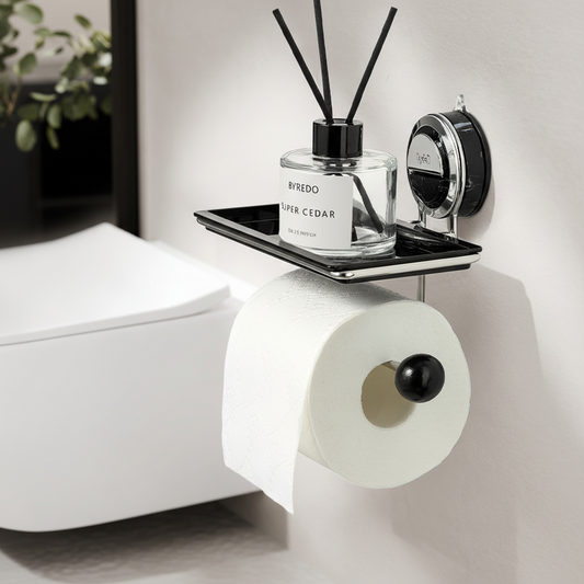 Easy Install Stick On Toilet Paper Wall Holder - Lusomart