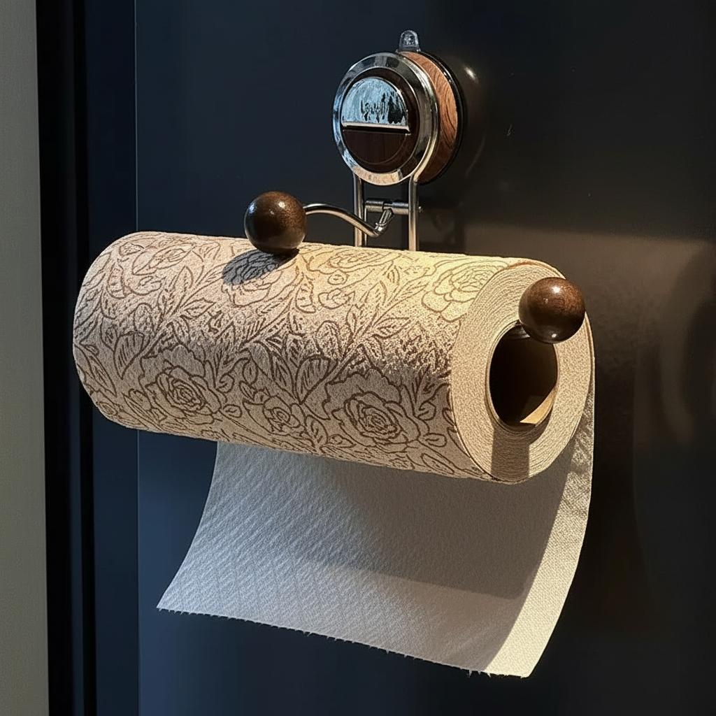 Easy Install Stick On Toilet Paper Wall Holder