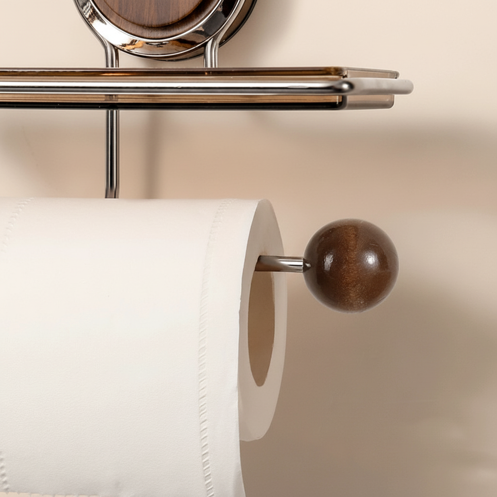 Easy Install Stick On Toilet Paper Wall Holder