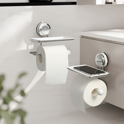 Easy Install Stick On Toilet Paper Wall Holder