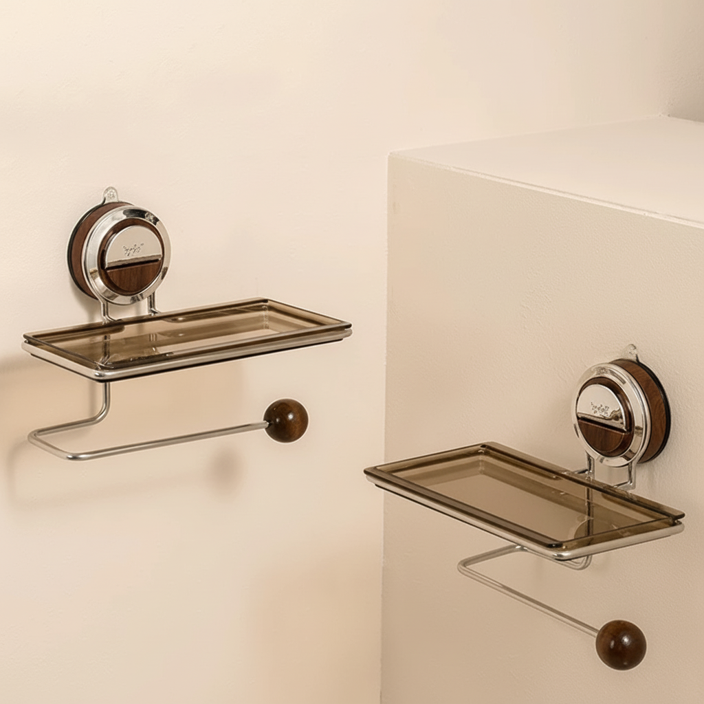 Easy Install Stick On Toilet Paper Wall Holder