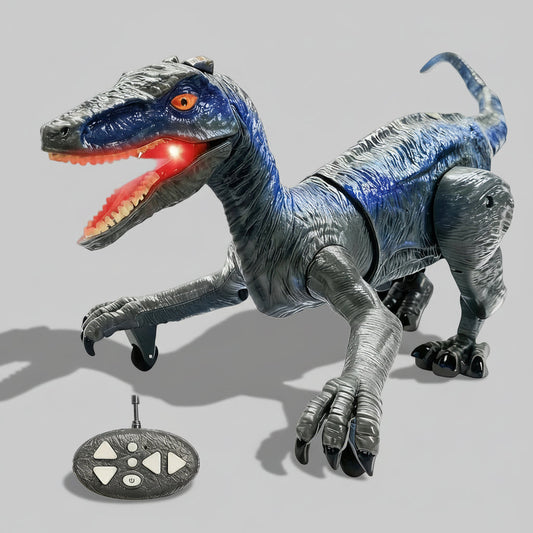 Fun RC T-Rex Toy with Lights and Sounds - Lusomart