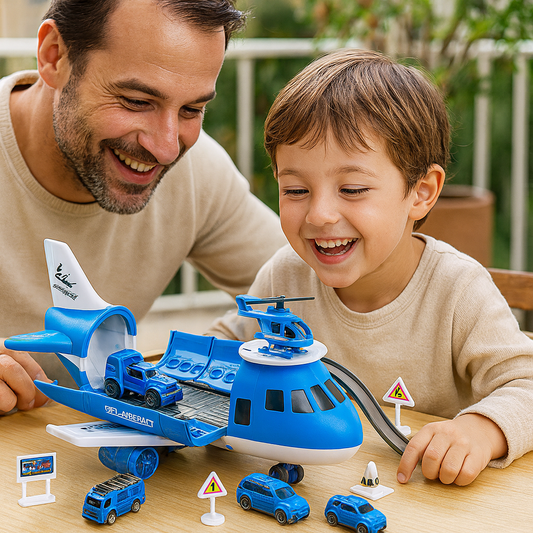 Fun Kids Airplane Play Set Toy Vehicle Adventure - Lusomart