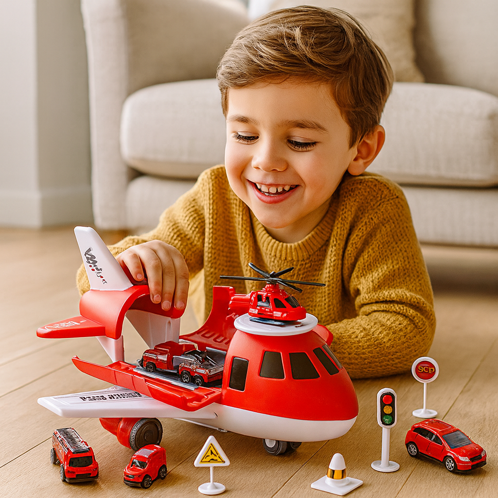 Fun Kids Airplane Play Set Toy Vehicle Adventure