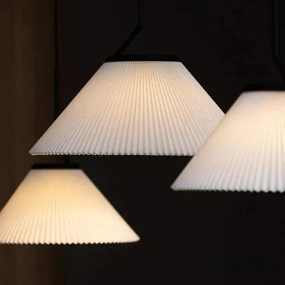 Creamy Fabric Shade Pendant Ceiling Light