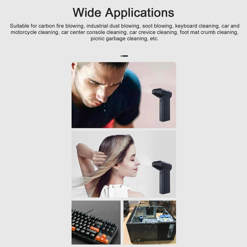 Portable Wireless Mini Vacuum Blower Cleaner