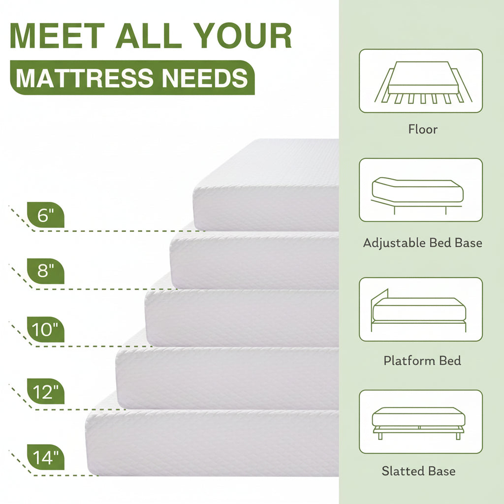Cool Gel Twin Mattress for Comfortable Sleep