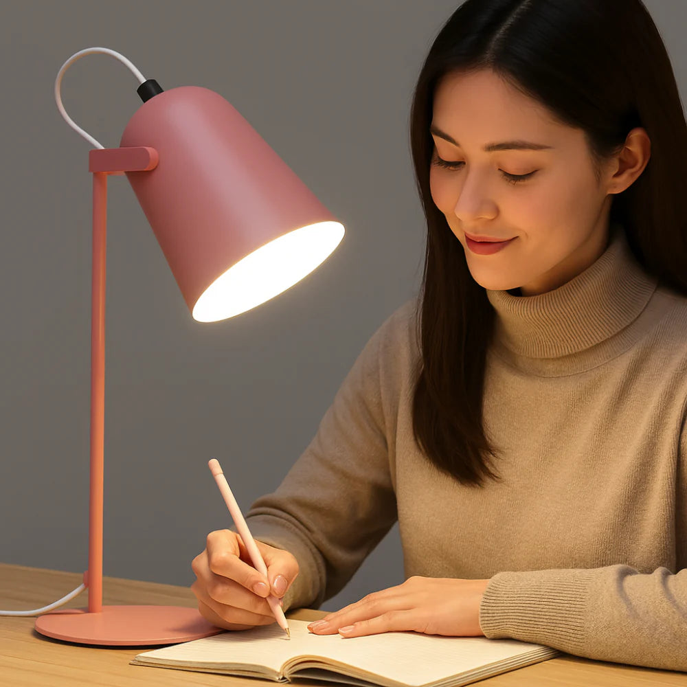 Flexible Metal Swing Arm Desk Lamp - Lusomart