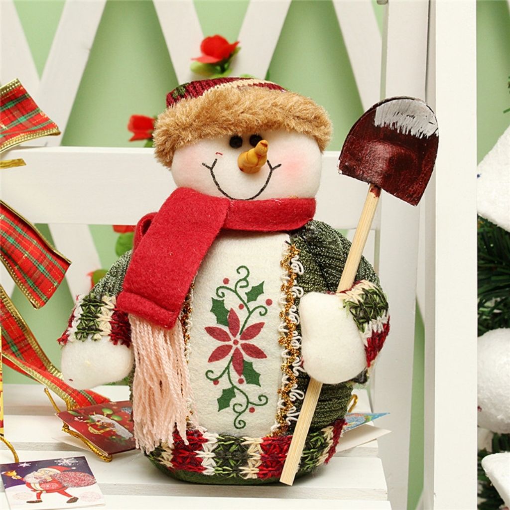 Seasonal centerpiece decoration made from soft flannel material