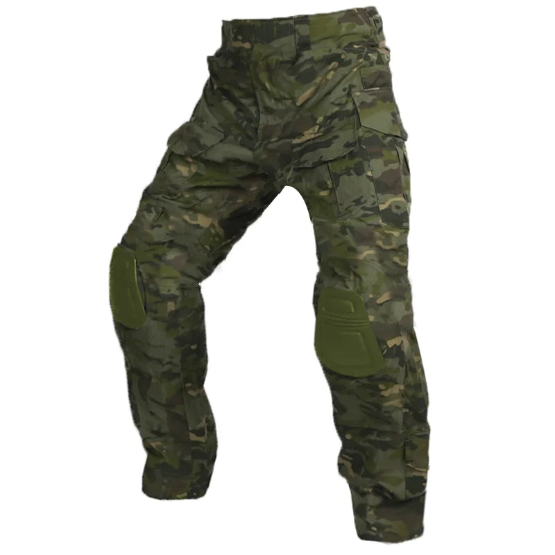 TactiFlex Pro | Durable Camouflage Tactical Cargo Trousers with Knee Pads 7
