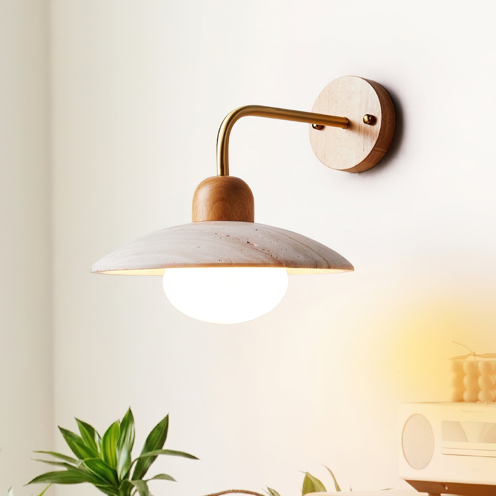 Taleno Travertine Wall Lamp 2