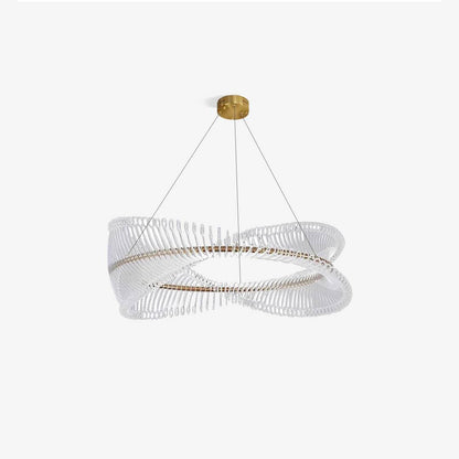 Modern Crystal Pendant Chandelier With LED Light Ring