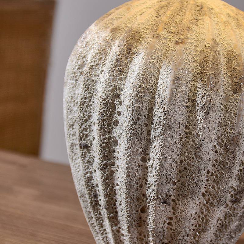 Natural Clay Desk Lamp With Beige Shade