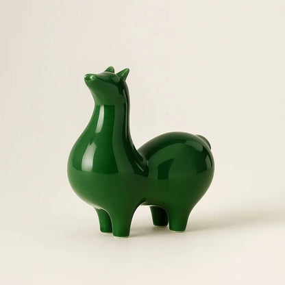  Traditional celadon glazed ceramic horse statue feng shui prosperity home decoration