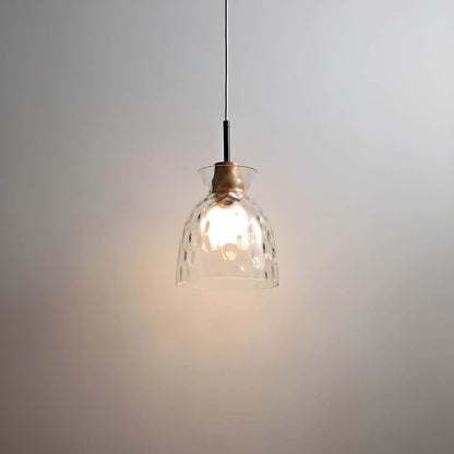 Sleek Wave Glass Pendant Lighting Fixture