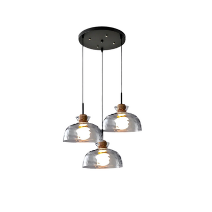 Sleek Wave Glass Pendant Lighting Fixture