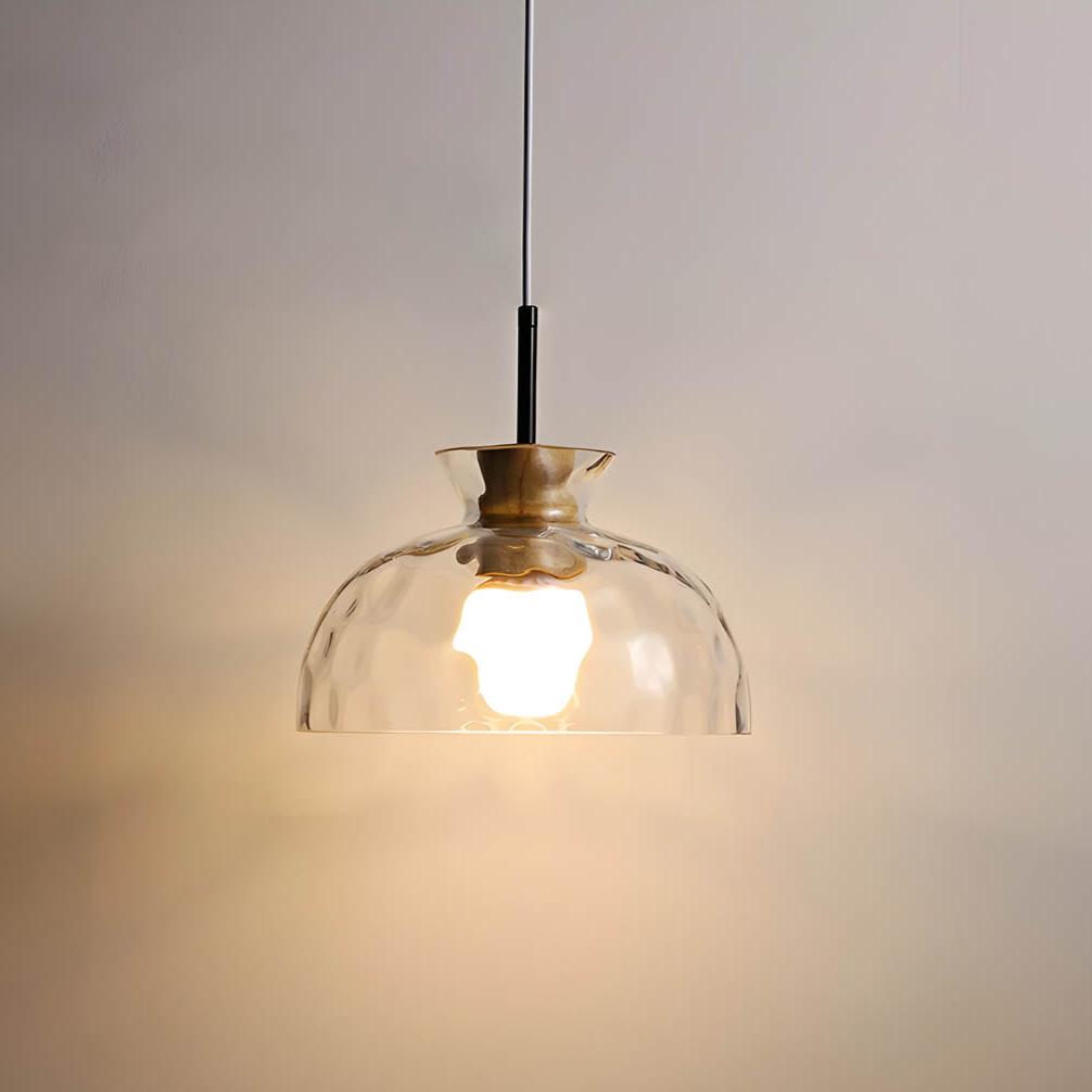 Sleek Wave Glass Pendant Lighting Fixture