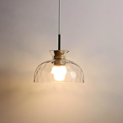 Sleek Wave Glass Pendant Lighting Fixture