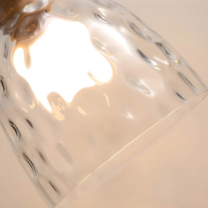 Sleek Wave Glass Pendant Lighting Fixture