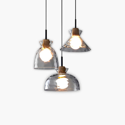 Sleek Wave Glass Pendant Lighting Fixture - Lusomart