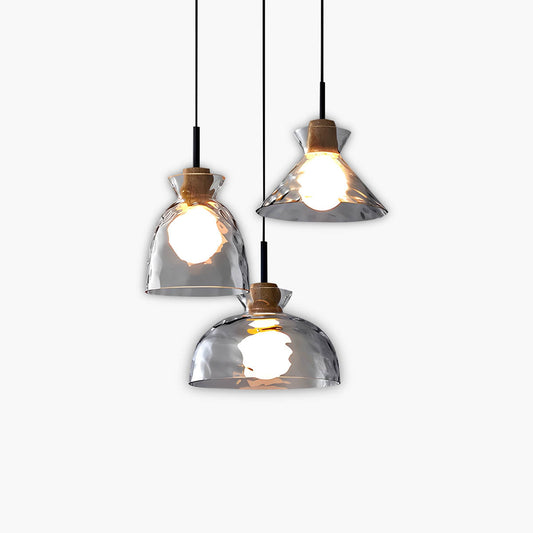 Sleek Wave Glass Pendant Lighting Fixture - Lusomart