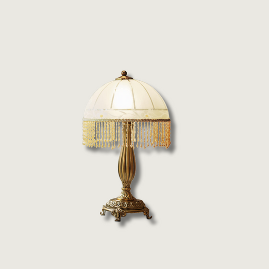 Stylish Table Lamp with Tassel and Warm Glow - Lusomart