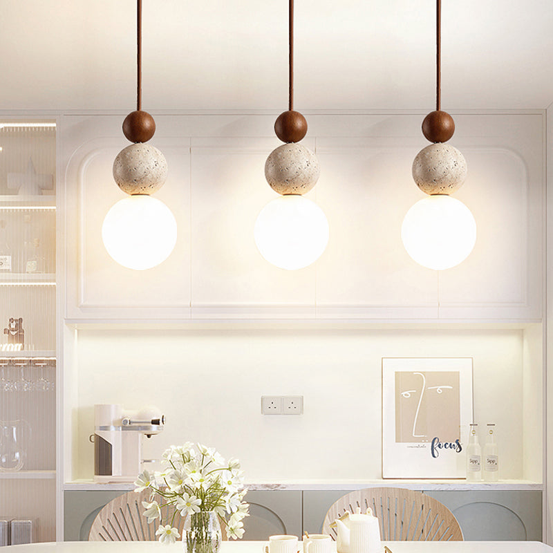 Natural Stone Pendant Dining Room Light