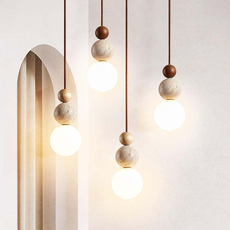 Natural Stone Pendant Dining Room Light