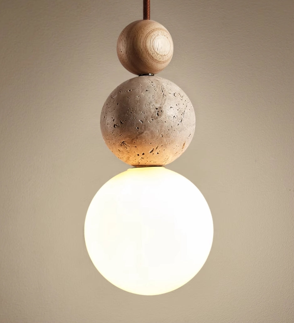 Natural Stone Pendant Dining Room Light