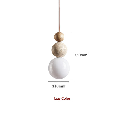 Natural Stone Pendant Dining Room Light